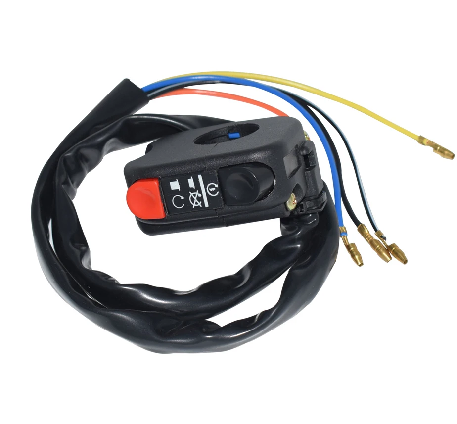 Универсальный переключатель питания на руль мотоцикла, 7/8 дюйма, 22 мм, 12 В
