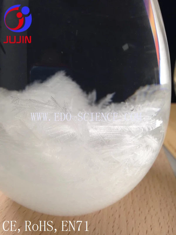 
Storm Glass Promotional Gift Weather Forecast Bottle Barometer Bottle with wooden base 