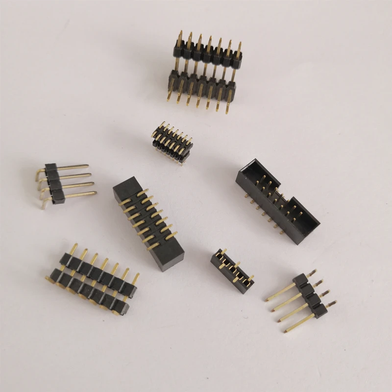 
pin male header female header pitch 2.54 mm 1.27mm 1mm 
