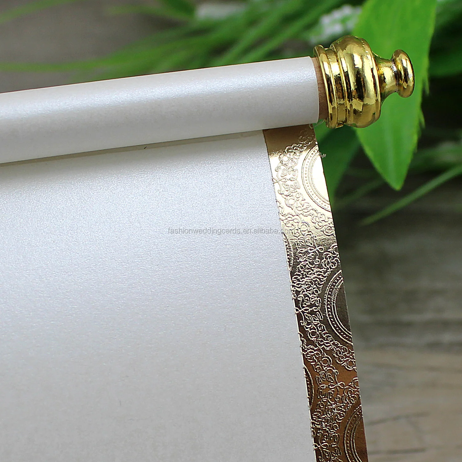 Customized Chinese Luxury Paper Scroll Wedding Invitations Cards