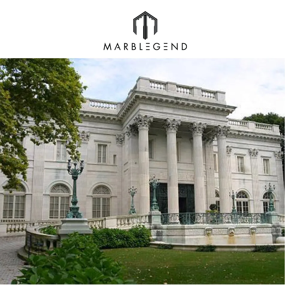 Использование в вилле Римский полый мраморный камень ворота стойка дизайн