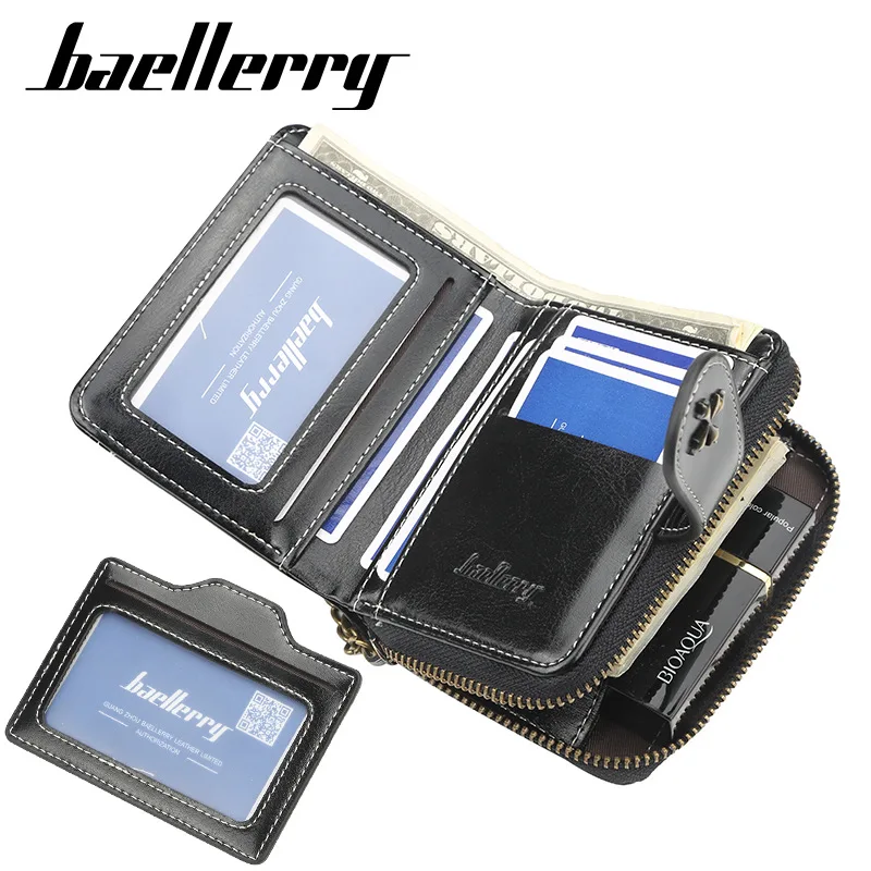 Baellerry 2019 New Wholesale Latest fancy trendy PU travel women magic leather Short wallet,Fashion faux Leather Lady Card Purse