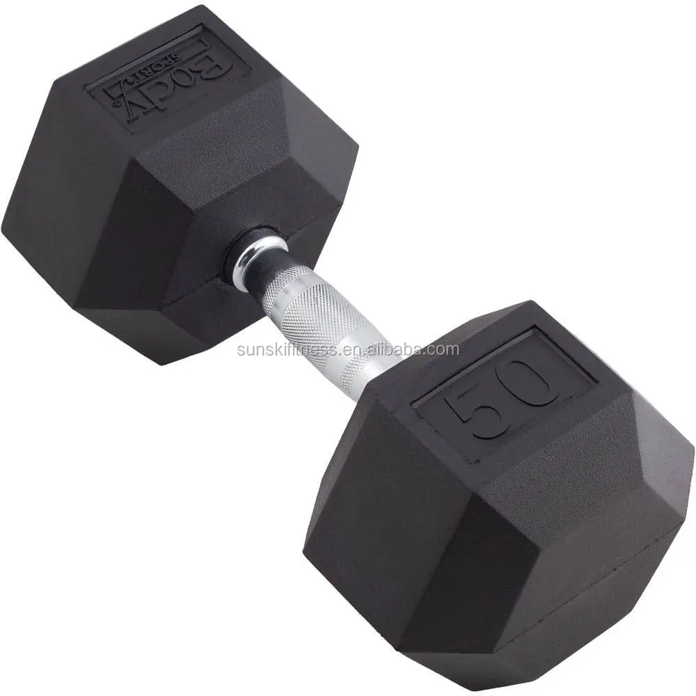 Rubber Hex Dumbbell