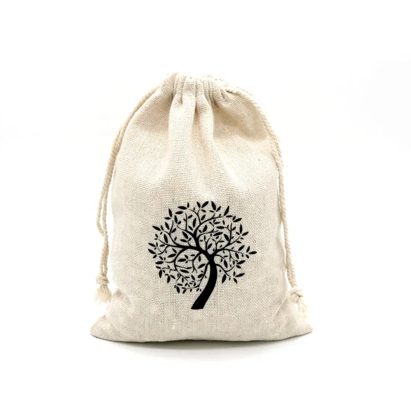 Складная сумка для покупок с логотипом заказчика, сумка из органического хлопка на шнурке, хлопковые муслиновые сумки для продуктов