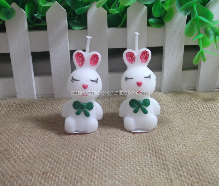 Rabbit Shaped Candle/Lovely Cute Rabbit Candles For Easter Decoration