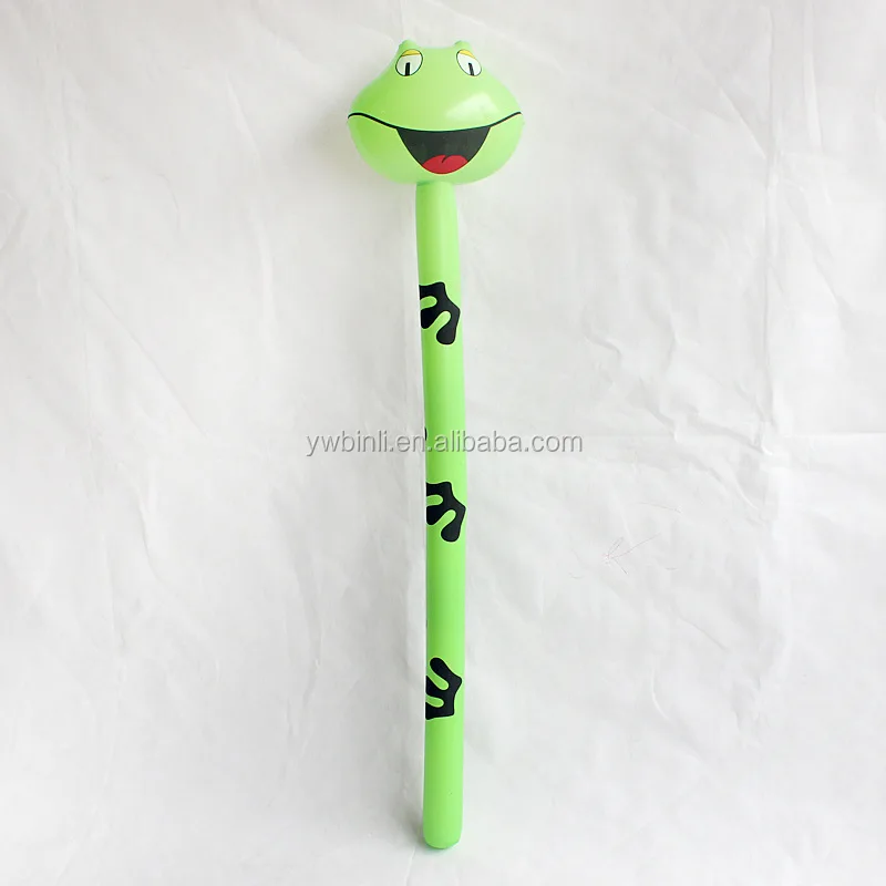 Party decoration PVC inflatable animal balloon sticks Zoo Safari Cartoon Child Imagination Blow-up Toys