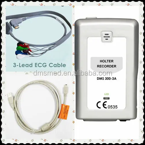 
Mini Holter ECG Recorder ECG Holter 3 Channel ECG Holter System 