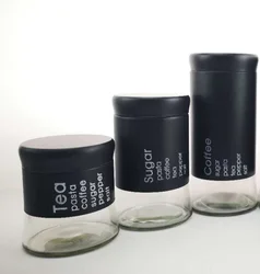 Wholesale Kitchen Coffee Tea Sugar Canister 3 pieces