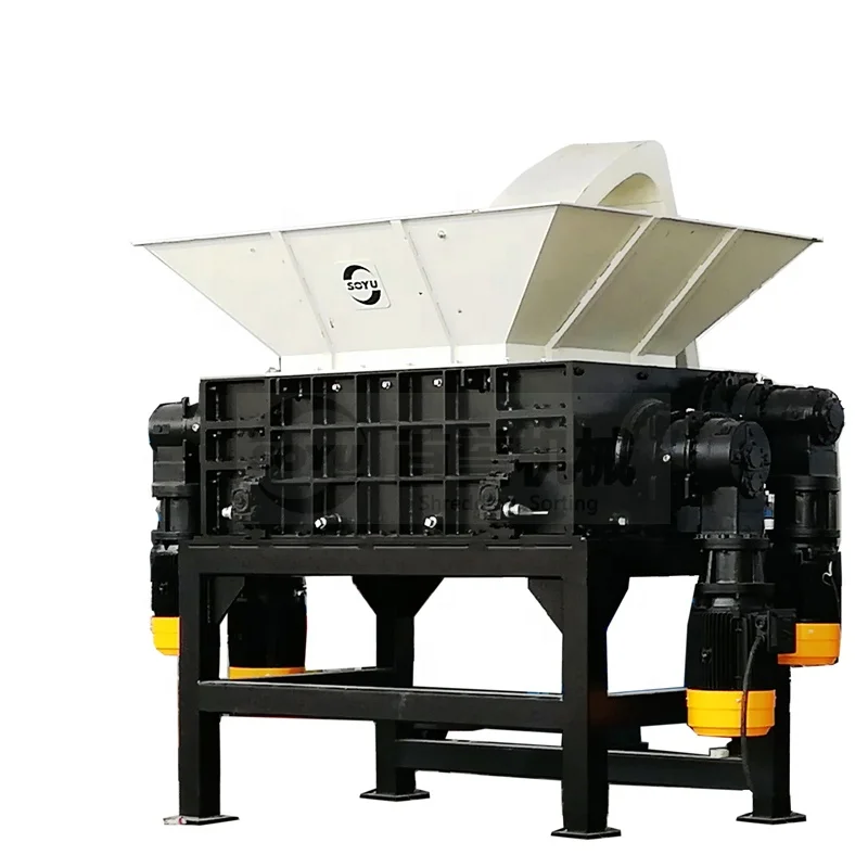 Four Shaft Shredder/Plastic/waste/metal/gass shredding machine