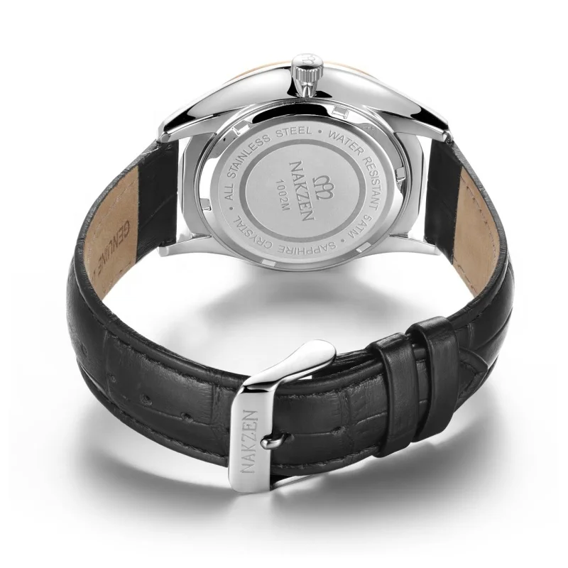 Sapphire glass watch Italy leather 10ATMwater resistant japan miyota 9015  watch Automatic