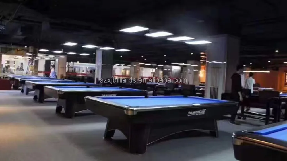 Pool Table Slate Billiards with Led Pool Lamp Light
