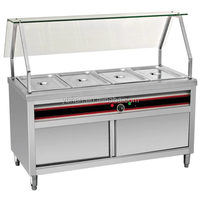 Dubai Restaurant Used Electric Buffet Bain Marie Food Warmer Buffet Equipment/hot Food Display Warming Showcase Server Factory