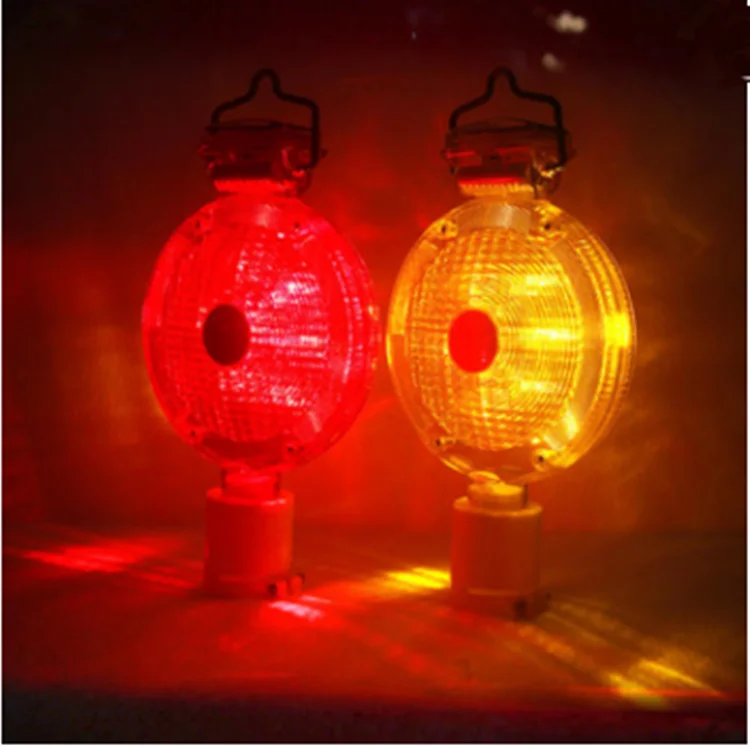 Дорожная лампа на солнечных или аккумуляторных батареях, фонарь для баррикады, светодиодная лампа для дорожного движения, предупреждающий фонарь