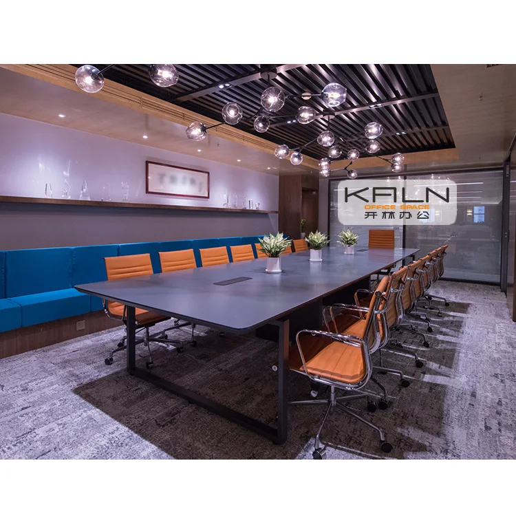 Conference room table and chairs sets high quality office furniture office assembly table large size commercial meeting desk