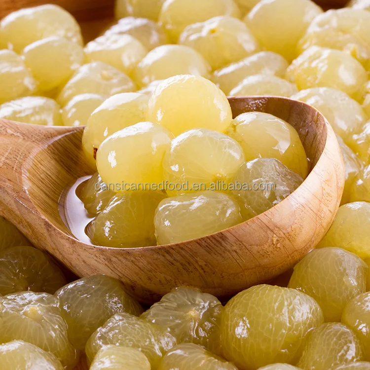 Zhenxin Canned Fruit Type Canned Peeled Grapes in Syrup