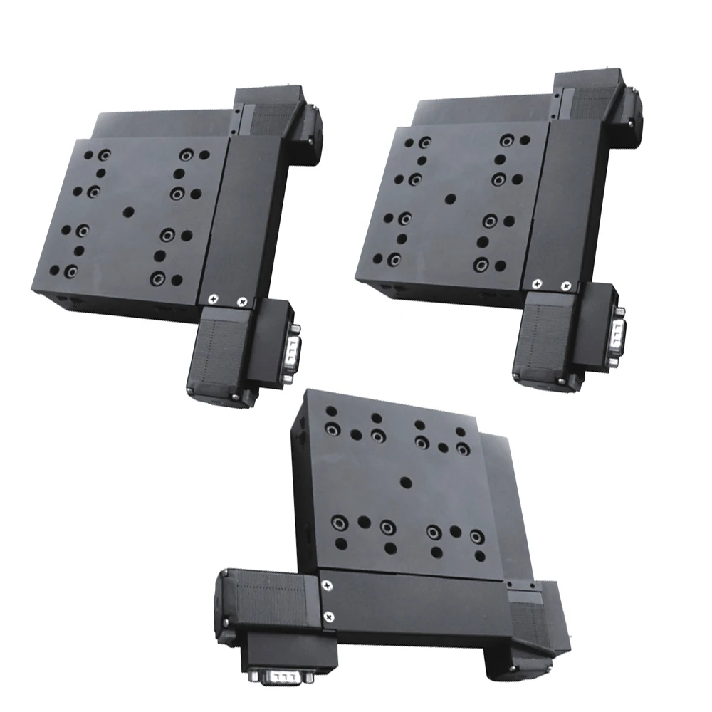 Linear 2 axis xy motorized positioner stage fast high power micro linear dovetail table 2 axis positioner