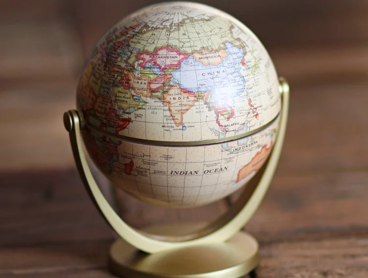 CE сертифицированный 10 см детский Глобус для детей география обучающая 4 дюймов Смарт-Вертлюг & поворотный стол Глобус подарок