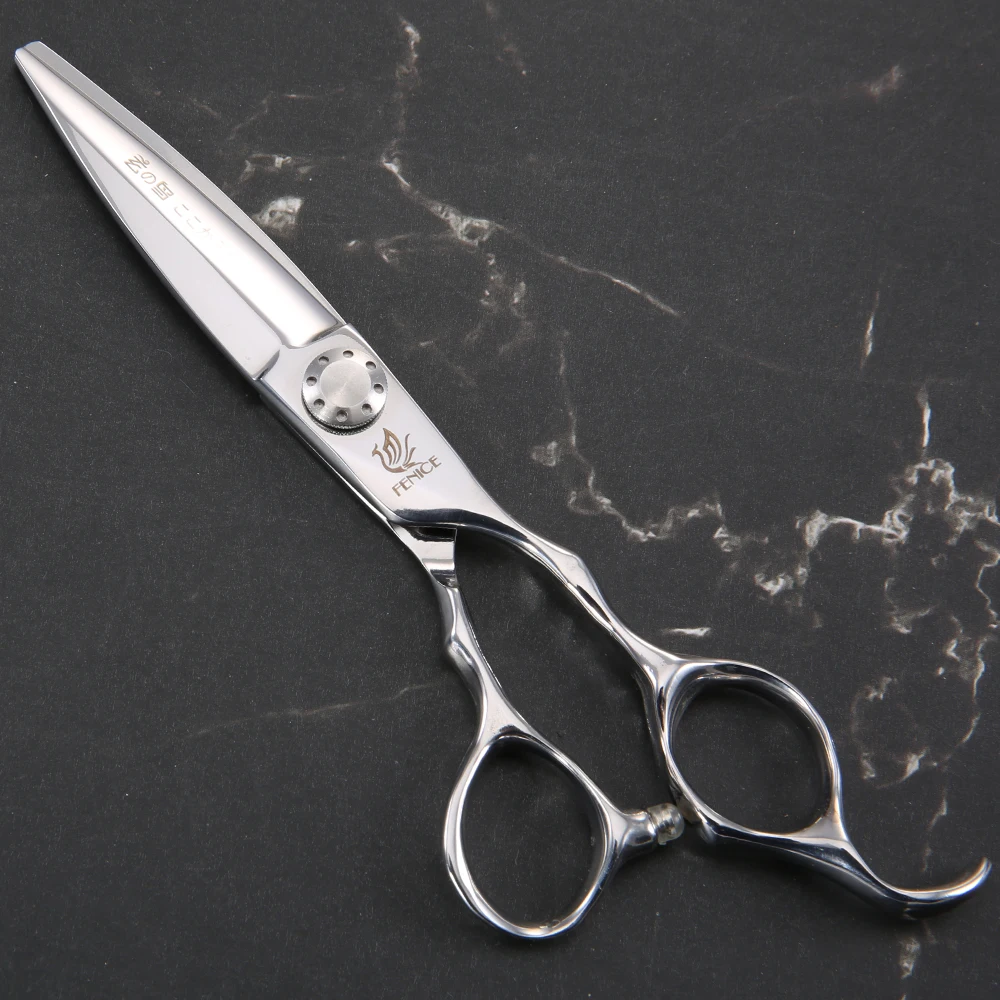 Fenice Wholesale 6 Inch Professional Wide Blade Hot Barber Hairdressing Scissors for Barbershop