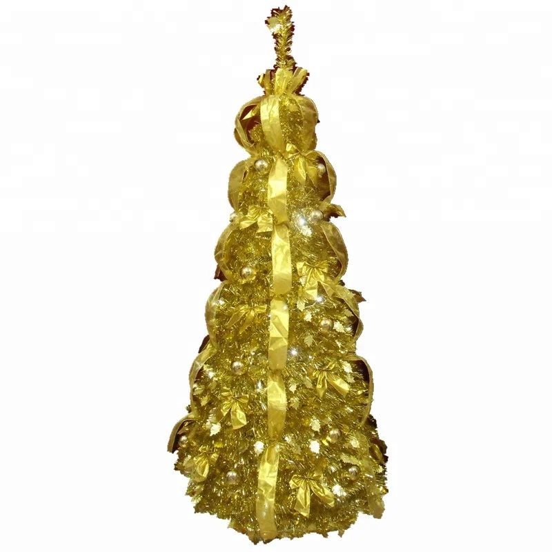 
6ft pre-lit pop up collapsible christmas tree with lights 