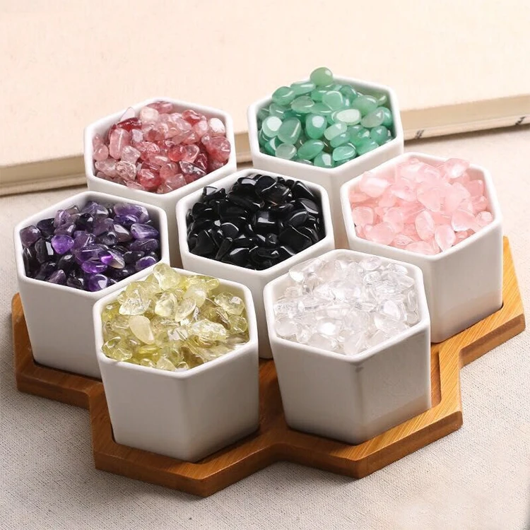 Custom Wholesale Stainless Energy Drinking Gemstone Crystal Glass Water Bottle