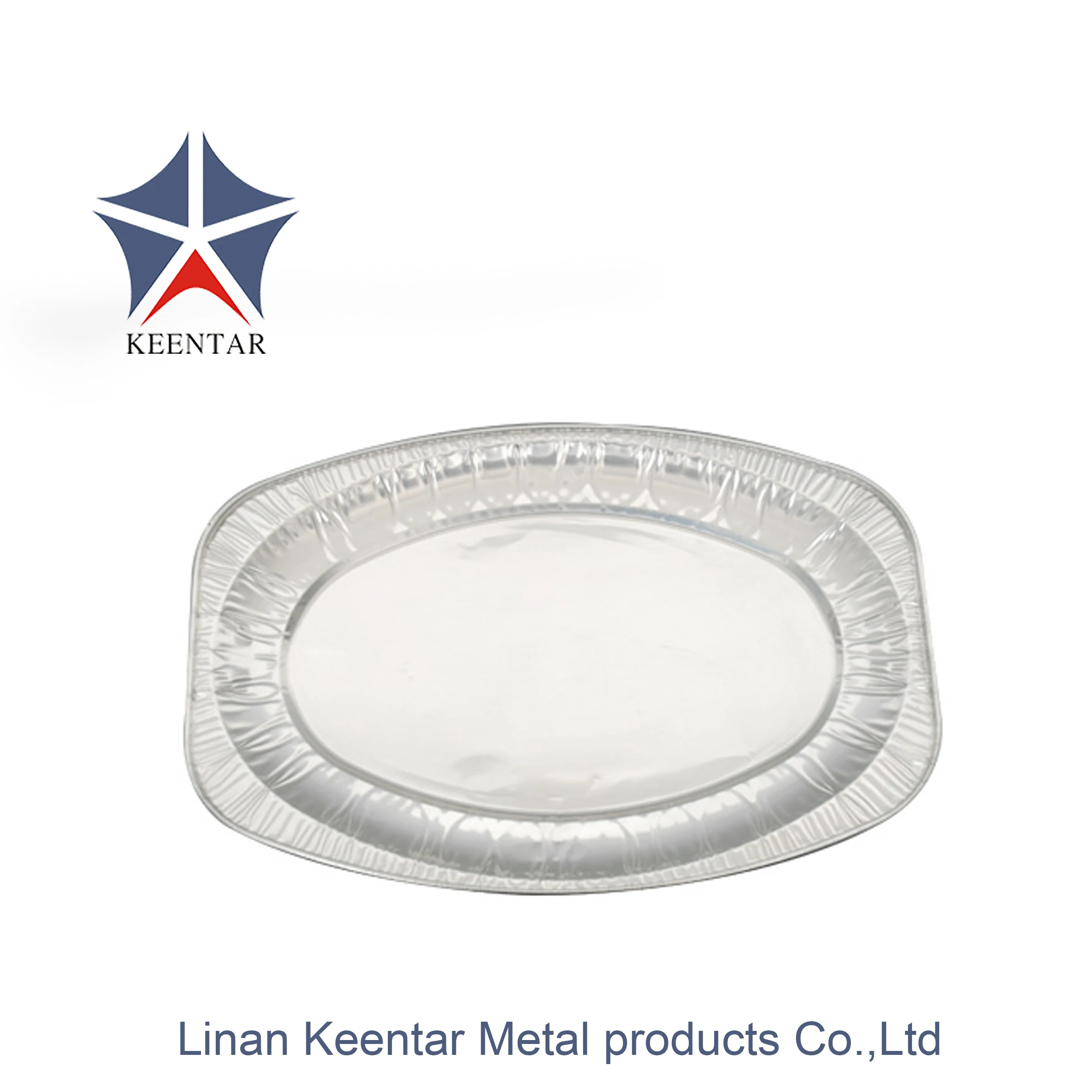 Dish Pan Oval Aluminum Foil Fish Tray,oval Aluminum Foil Barbecue Disposable Container Food Packing Rectangle 1000pcs/ctn 0.11mm