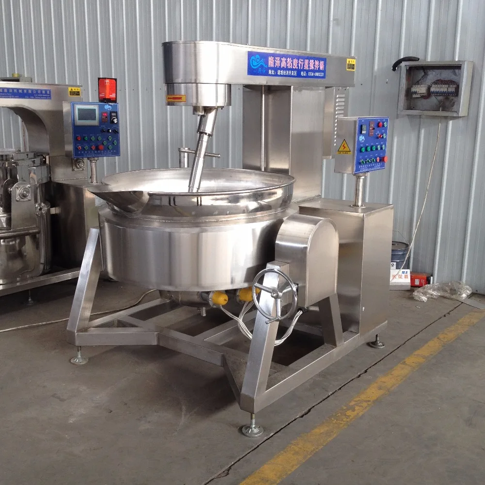 Commercial Equipment Sauce Cooking Kettle with Mixer Mung bean paste Making Machine