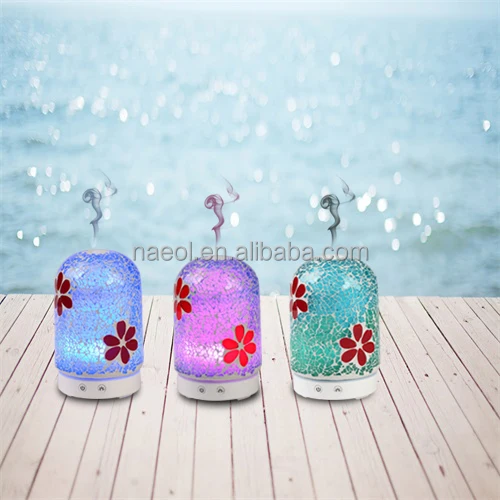 
Best ultrasonic aromatherapy 100ml mosaic glass aroma oils diffuser 