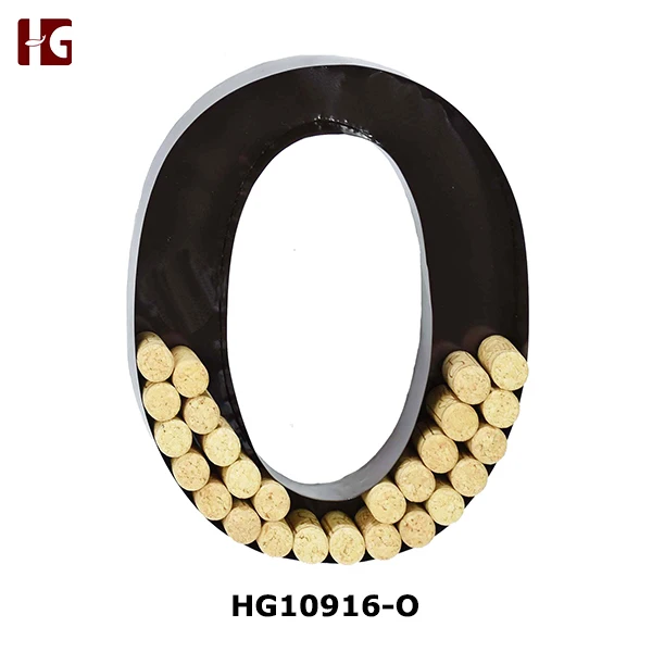 Metal Monogram Wine Cork Holders