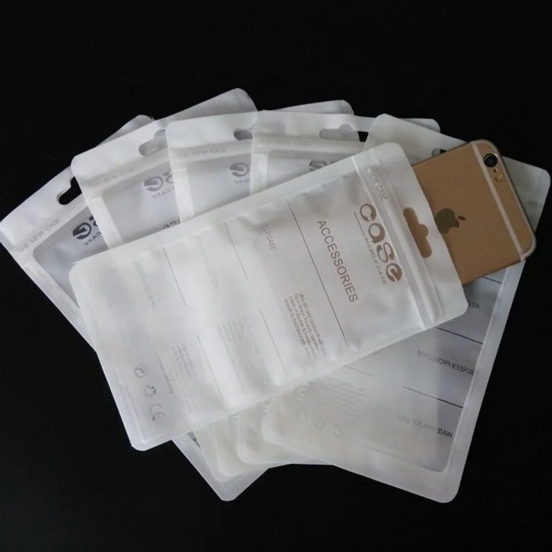 Cheap packaging bag mobile phone case bag Plastic cell phone zipper bag