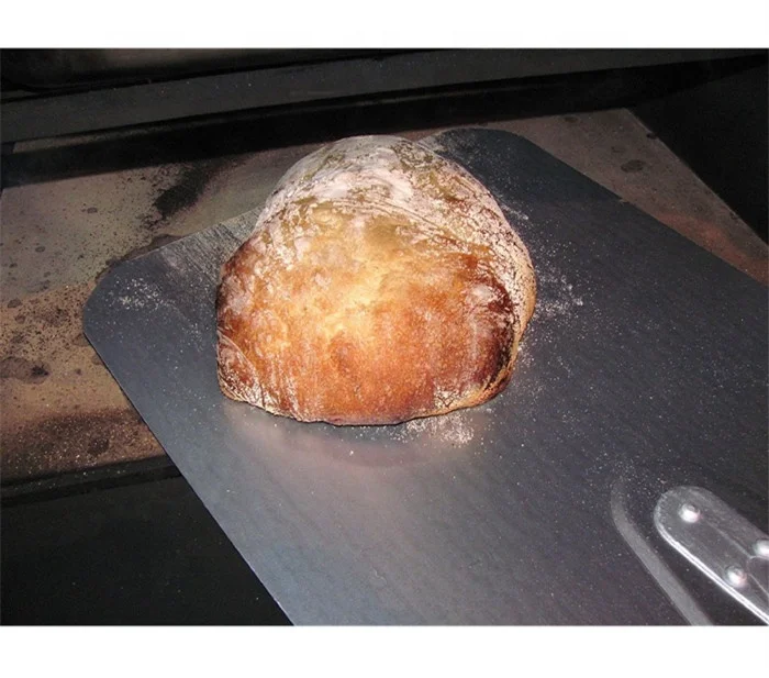 Professional pizza tools aluminium pizza peel with rubber wooden handle