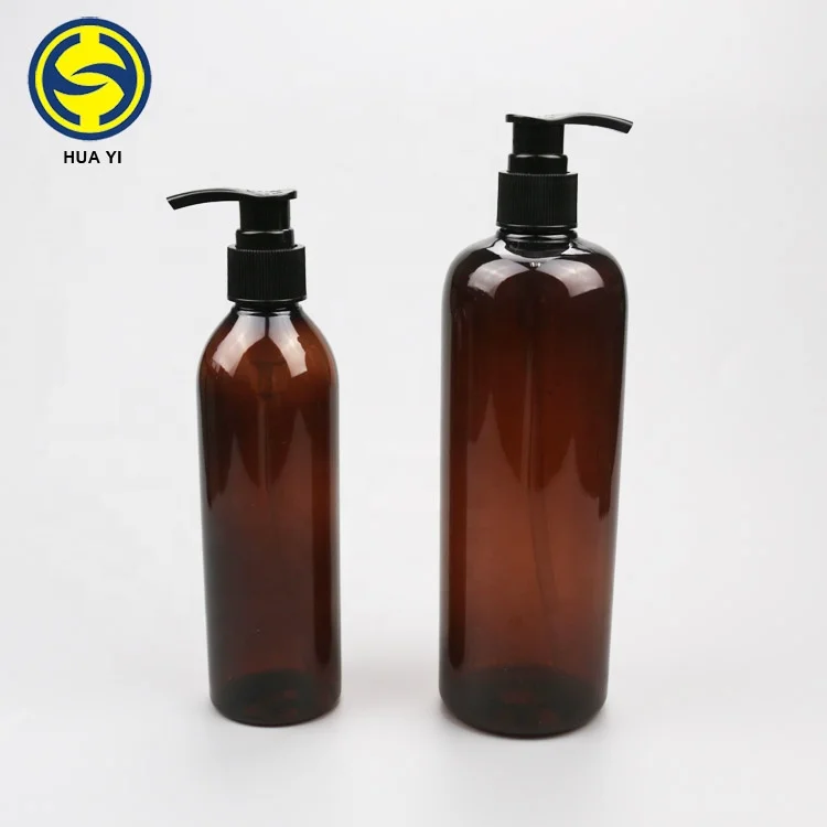 250ml 500ml  amber round pet plastic bottle