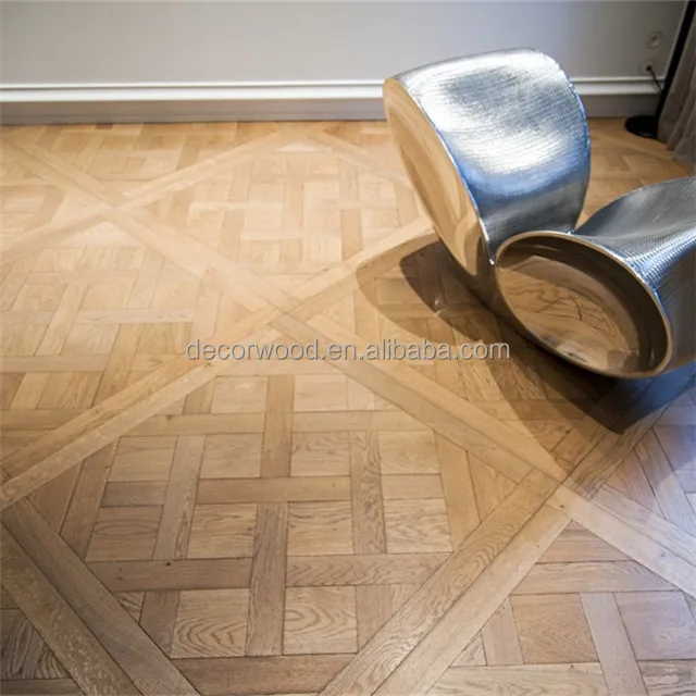 Versailles Patterns GuangZhou white oak parquet Engineered Hardwood Flooring