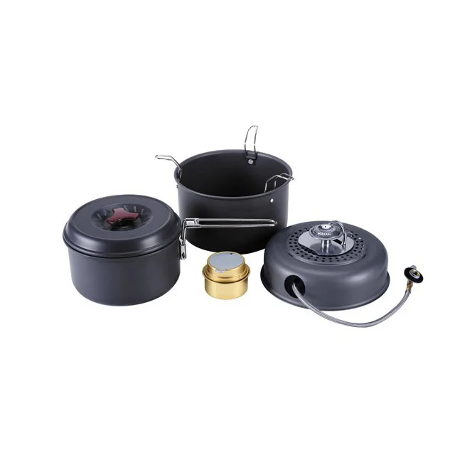 CE Outdoor Picnic Burner Camping Survival Equipment Multipurpose Alcohol Stove With Pot