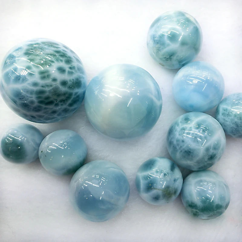 Larimar round beads larimar polished spheres