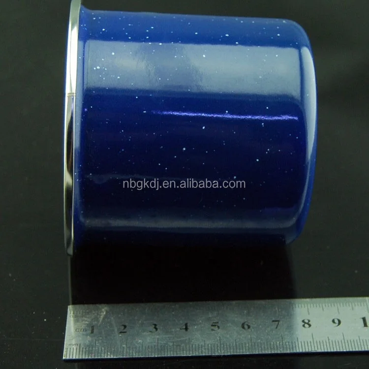 enamel coated blue mug cups & drinking & Chinese enamelware