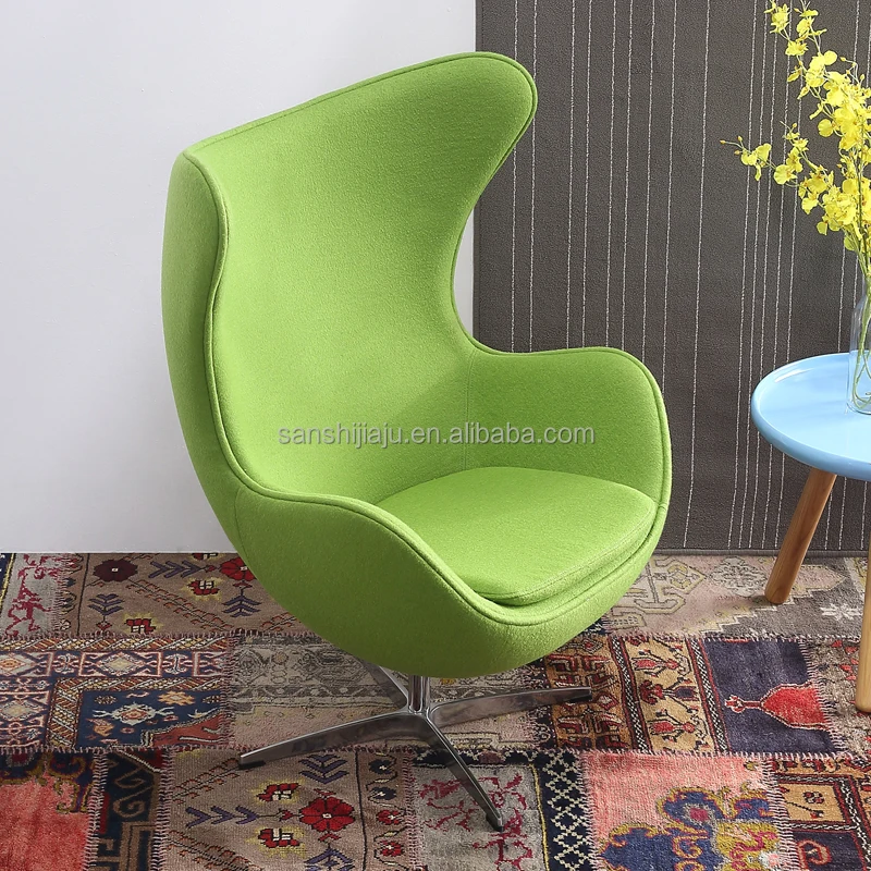 
Modern luxury used coffee shop furniture sofa fabric egg chair aviator 