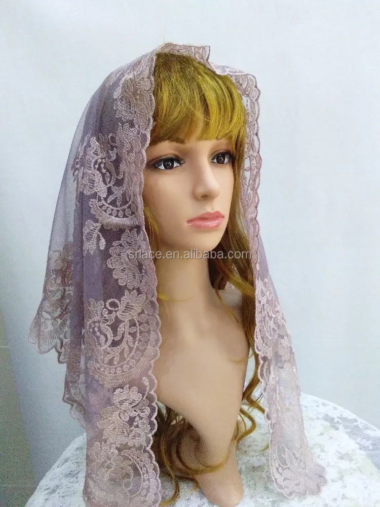 Triangle Lace Scarf Lace Trim Scarf Veil