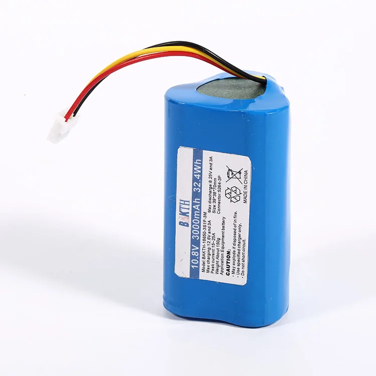 Original rechargeable lithium ion 18650 10.8V 3000 mAh battery high discharge rate li-ion battery pack