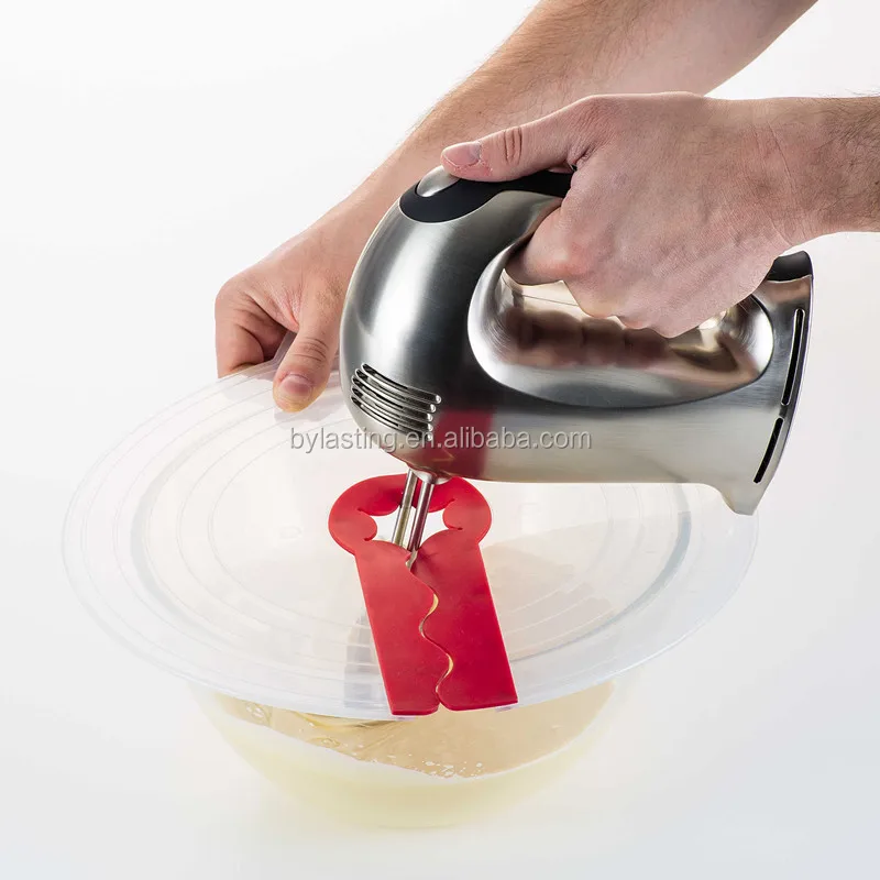 
Baking tool Plastic Mixer Splatter Guard Bowl Lids With Screen Cover 