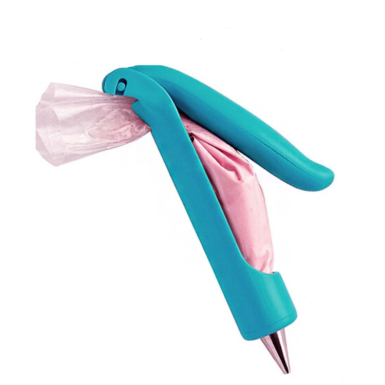 Pastry Icing Piping Set Cookie Maker Press Gun Kit with 4 Icing Tips Chocolate Cake Sugar Craft Decorating Pen Tool Set