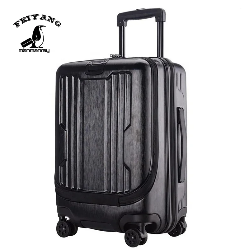 2019 Popular abs suitcase zipper luggage set factory