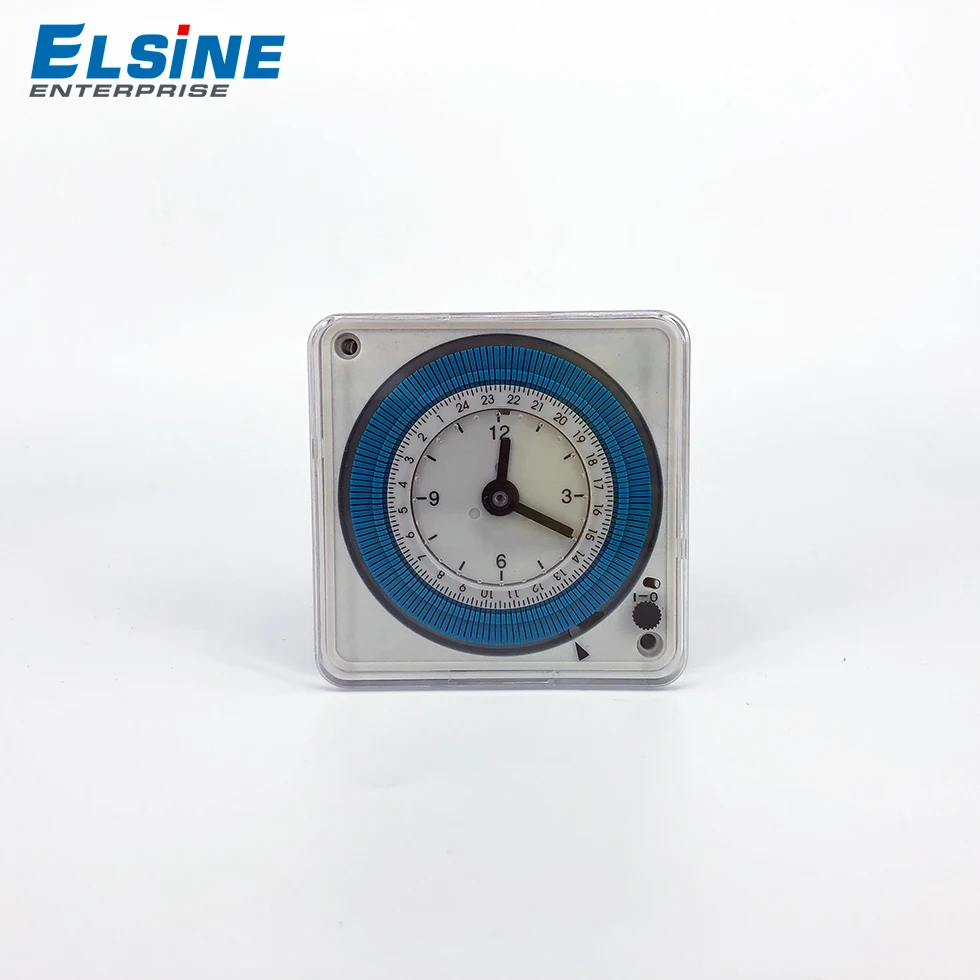 AH711 24 hour Din Rail Square Battery Mechanical Timer Switch with CE