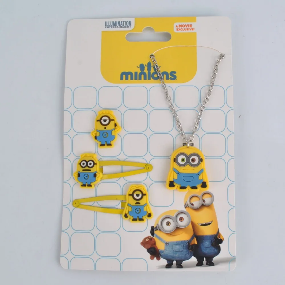 
Christmas gifts metal snap hair clips Minions 