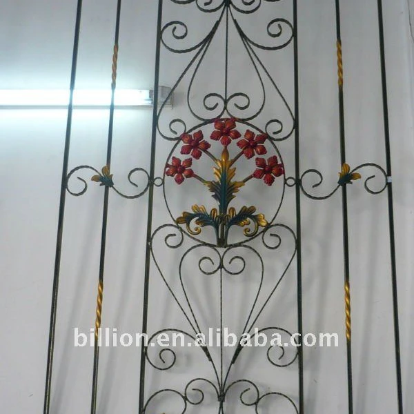 ornamental iron window grill exporter and manufacture