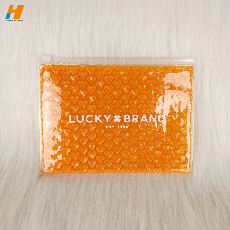 
2021 year hotest clear ziplock bubble bag, bubble pouch with zipper for cosmetic, jewelry 