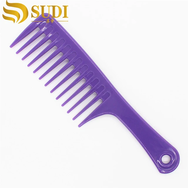 
9 1/2 Inches Plastic Heat-resistant Large Wide Tooth Hair Comb 