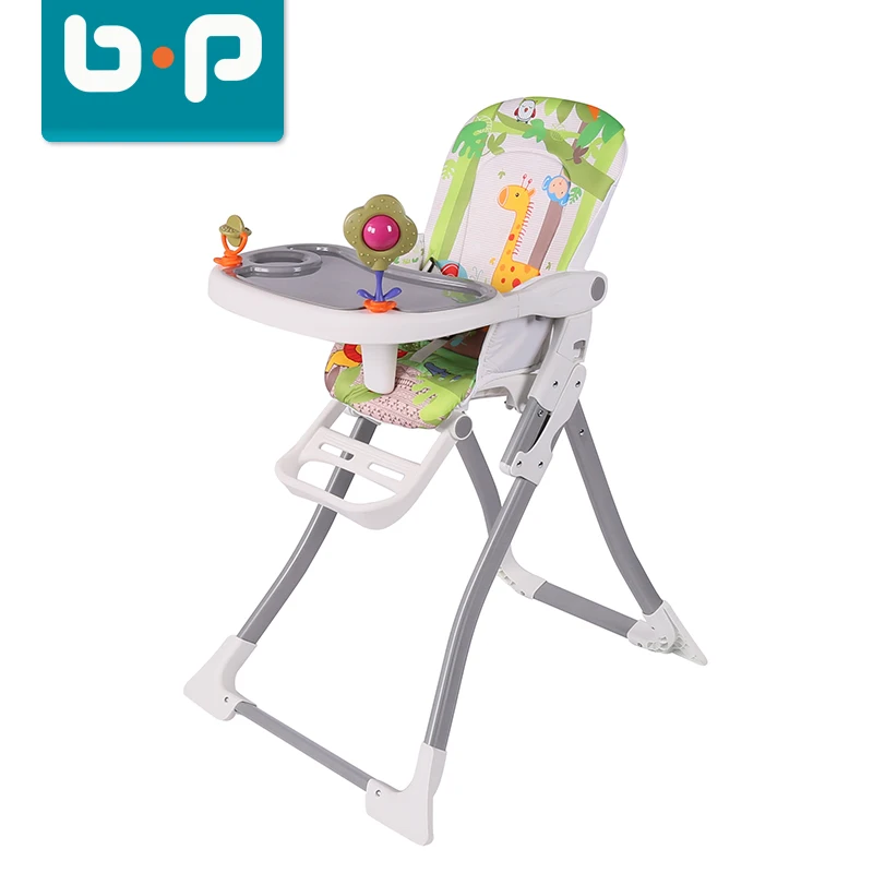 
Plastic baby feeding chair folding adjustable high chair 