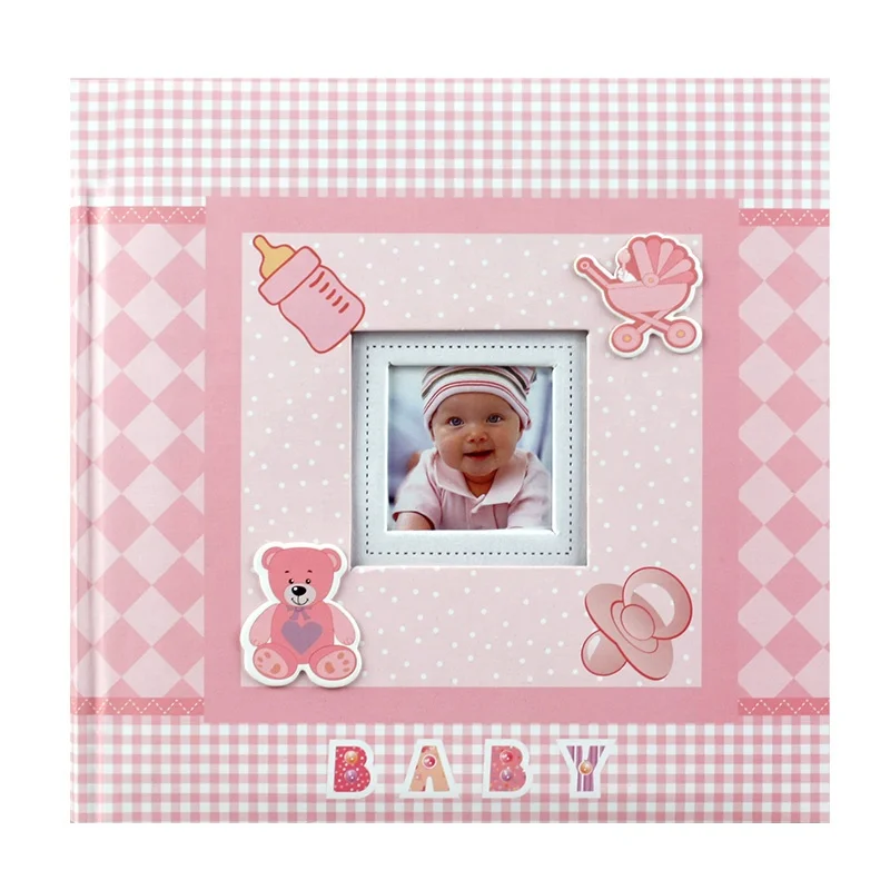 Small design baby photo album paper printing  new born baby photo book 4x6 Paper slip in 200 photos lovely picture album 10*15cm