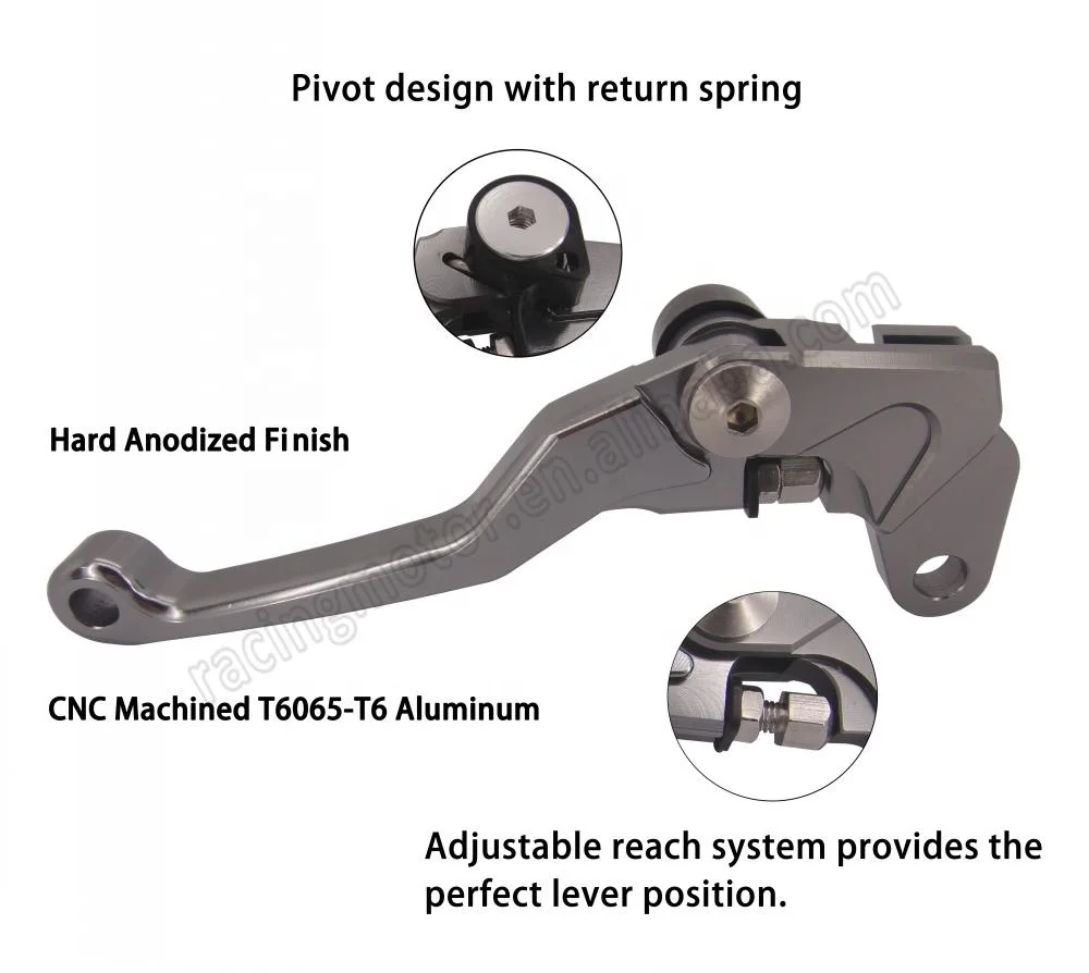 Motorcycle Dirt bike 3finger CNC Pivot Brake Clutch Levers For Honda CRF250R/CRF450R 04-06 CRF250X/450X