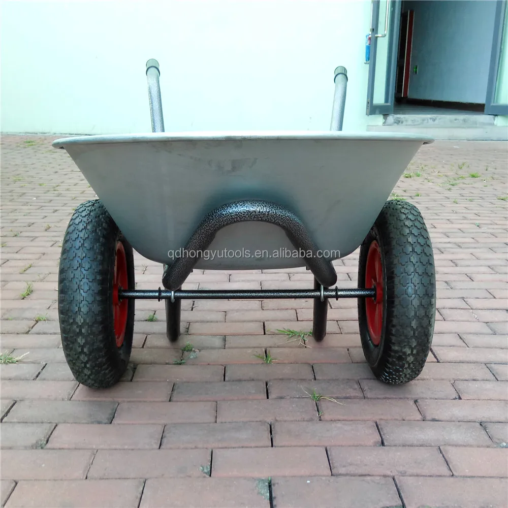 High quality low price wheelbarrow with double wheel